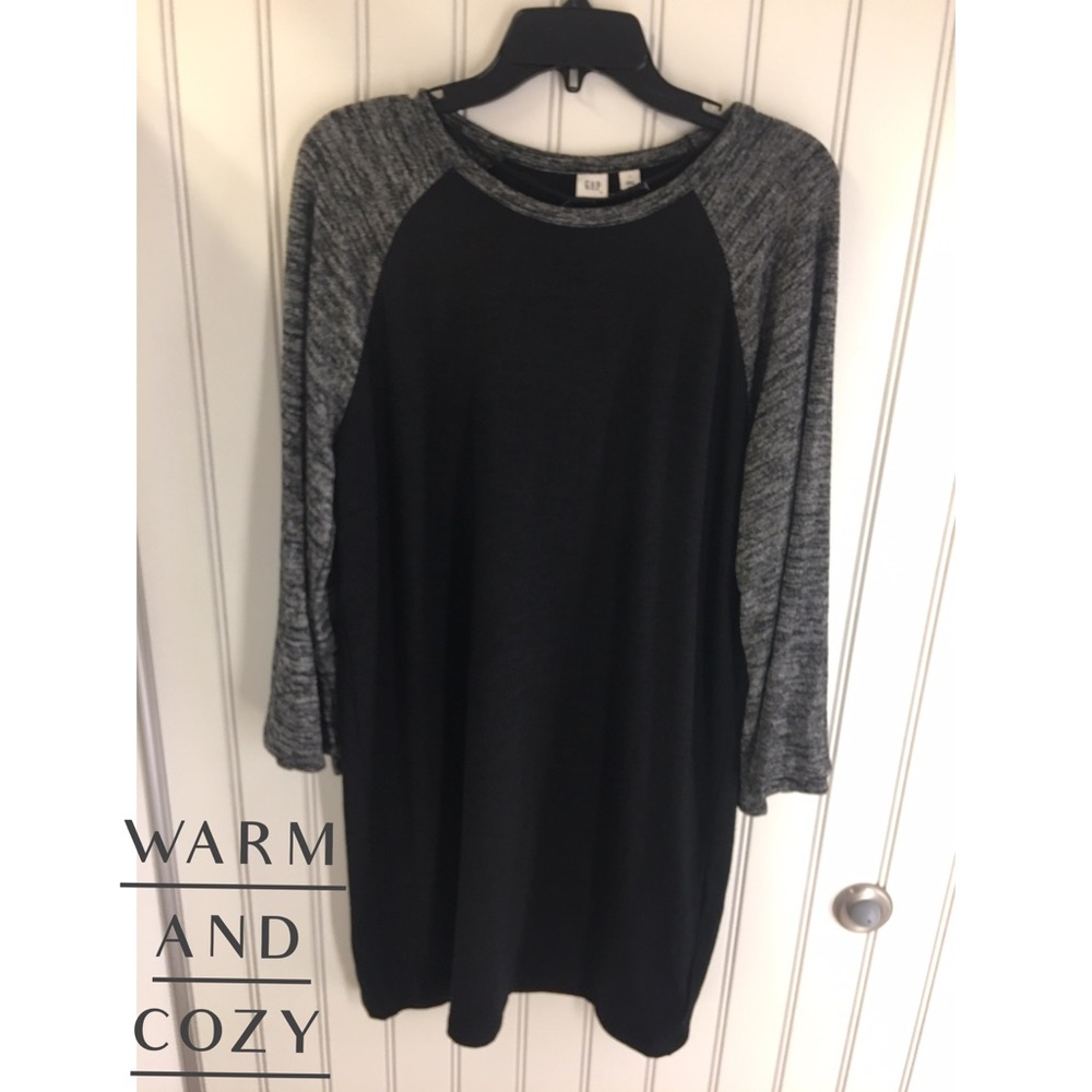 Gap Black and charcoal baseball style dress